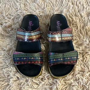 Auth Algeria by PG Lite Lena Pow Wow Double Adj Strap Sandal, 37